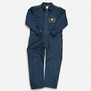 Lee X Pendleton Blue Selvedge Denim Unionall Coveralls Size XL